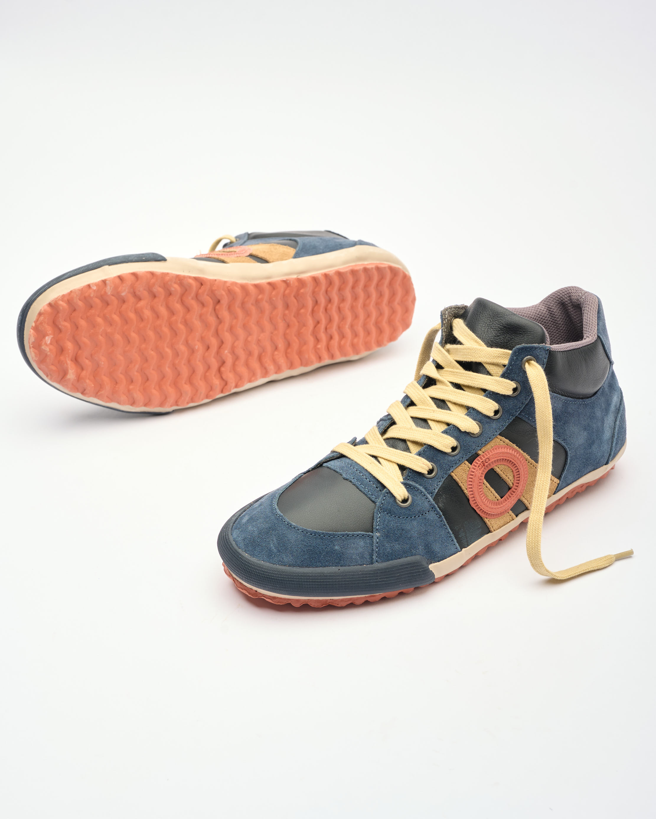 נעלי גברים - Aro - סניקרס גבוהות מעור IDO - כחול2