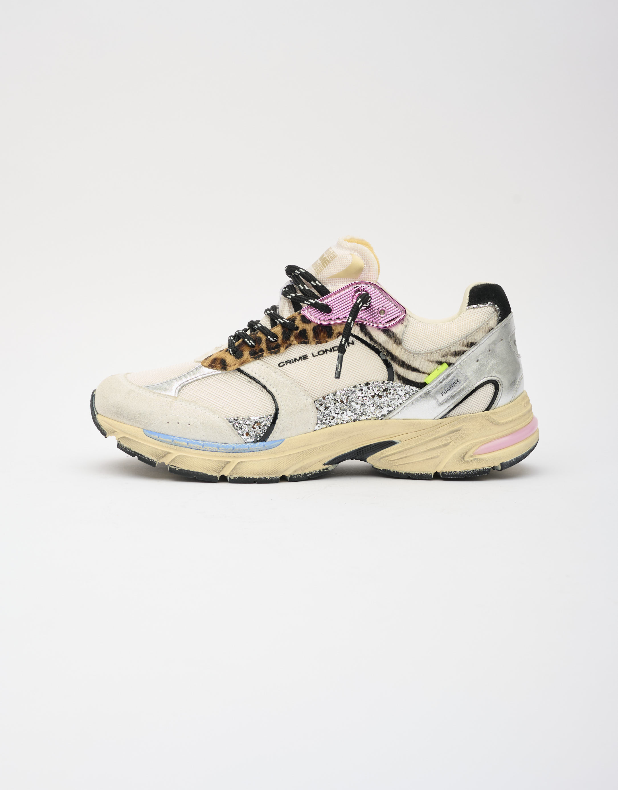 נעלי נשים - Crime London - סניקרס MIA - לבן3