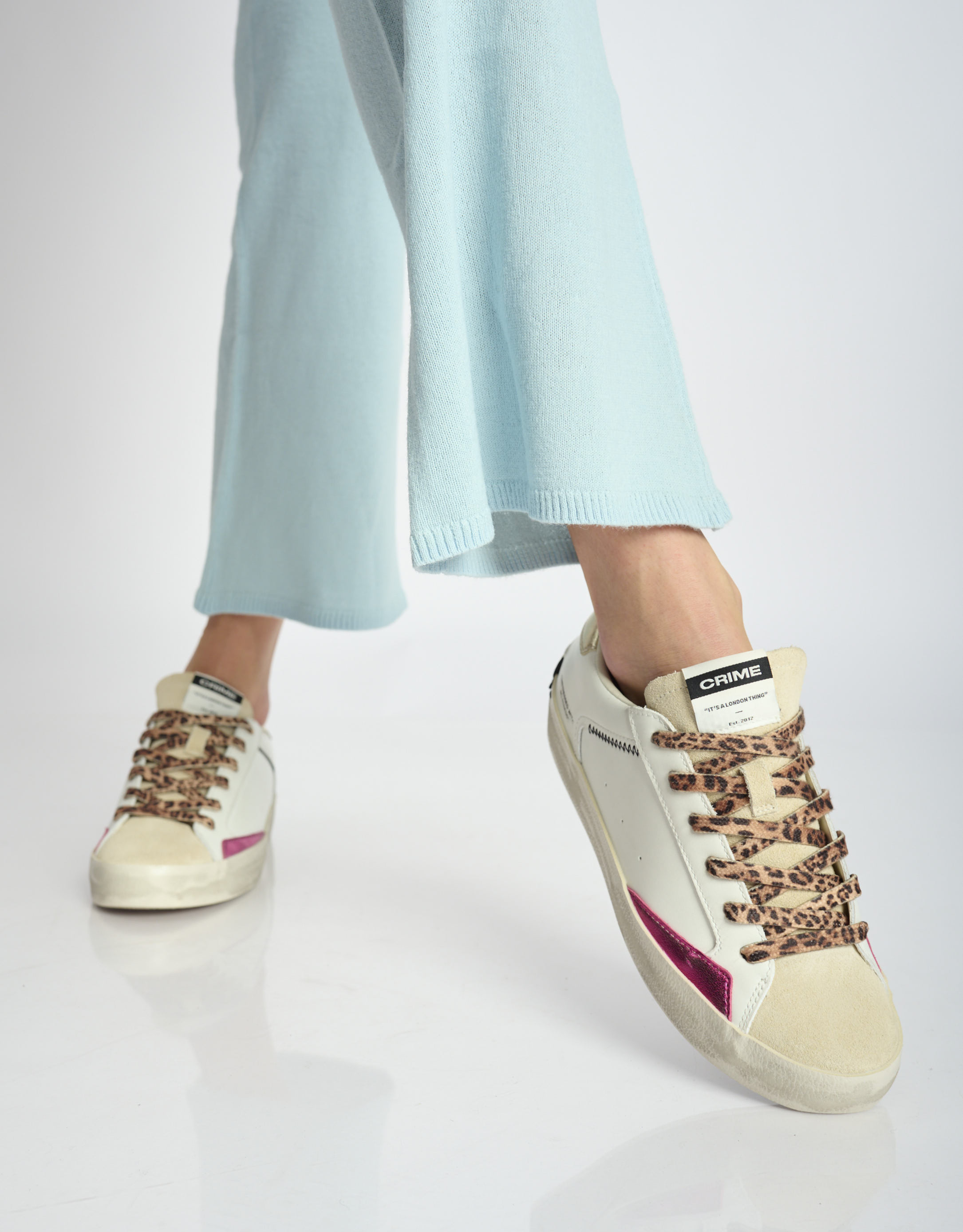 נעלי נשים - Crime London - סניקרס AGNES - לבן1