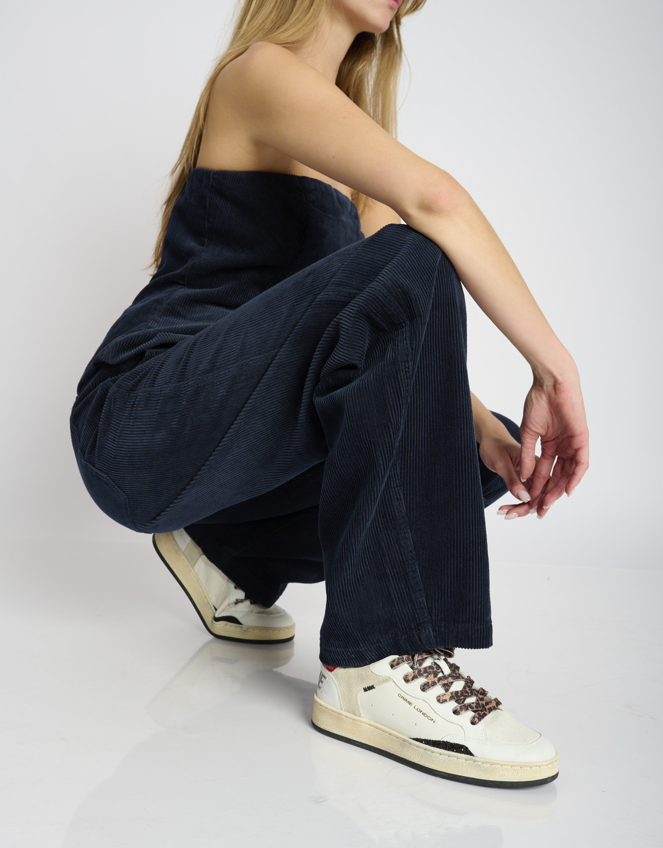 נעלי נשים - Crime London - סניקרס IGGY - לבן1