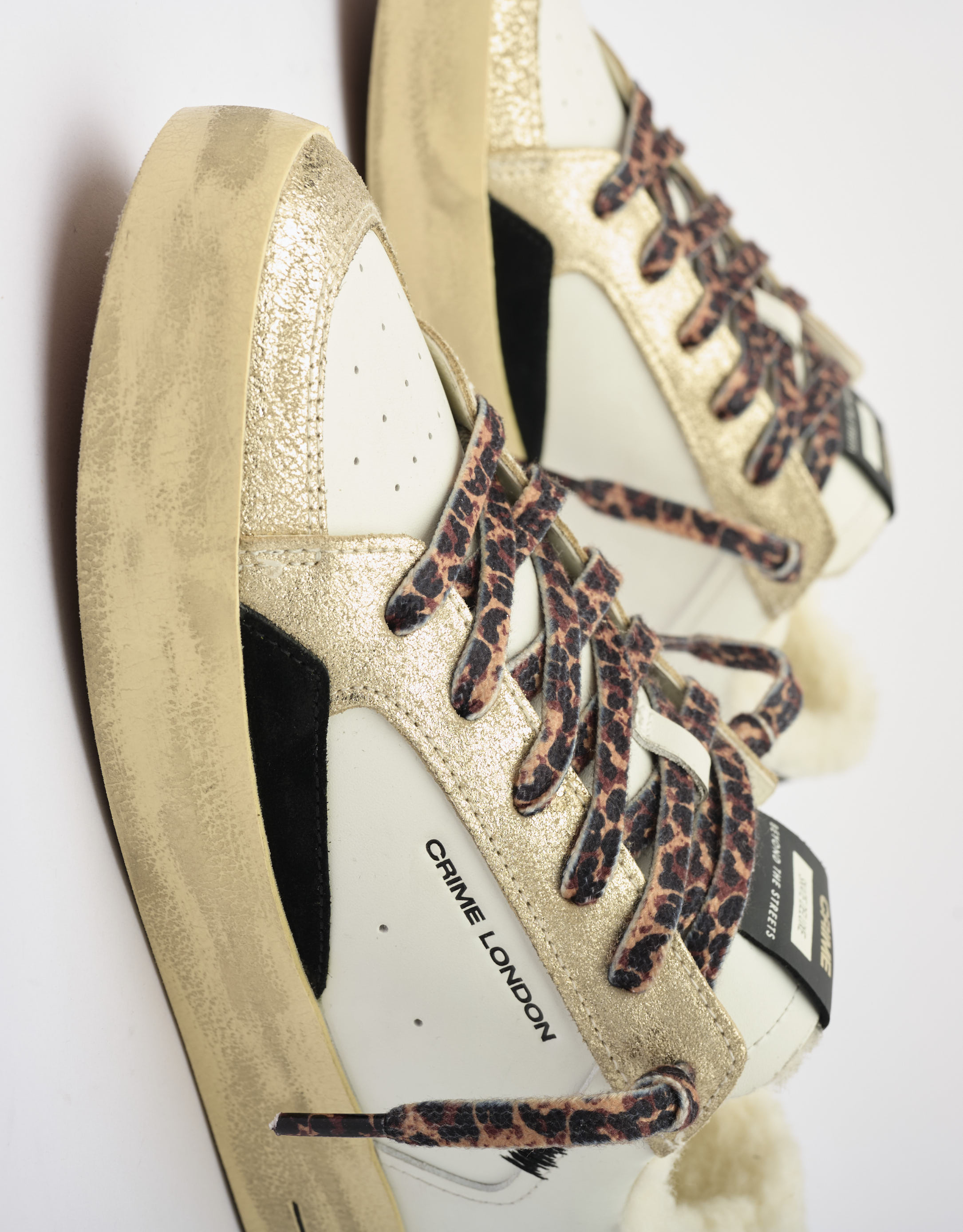 נעלי נשים - Crime London - סניקרס FREYA - לבן3