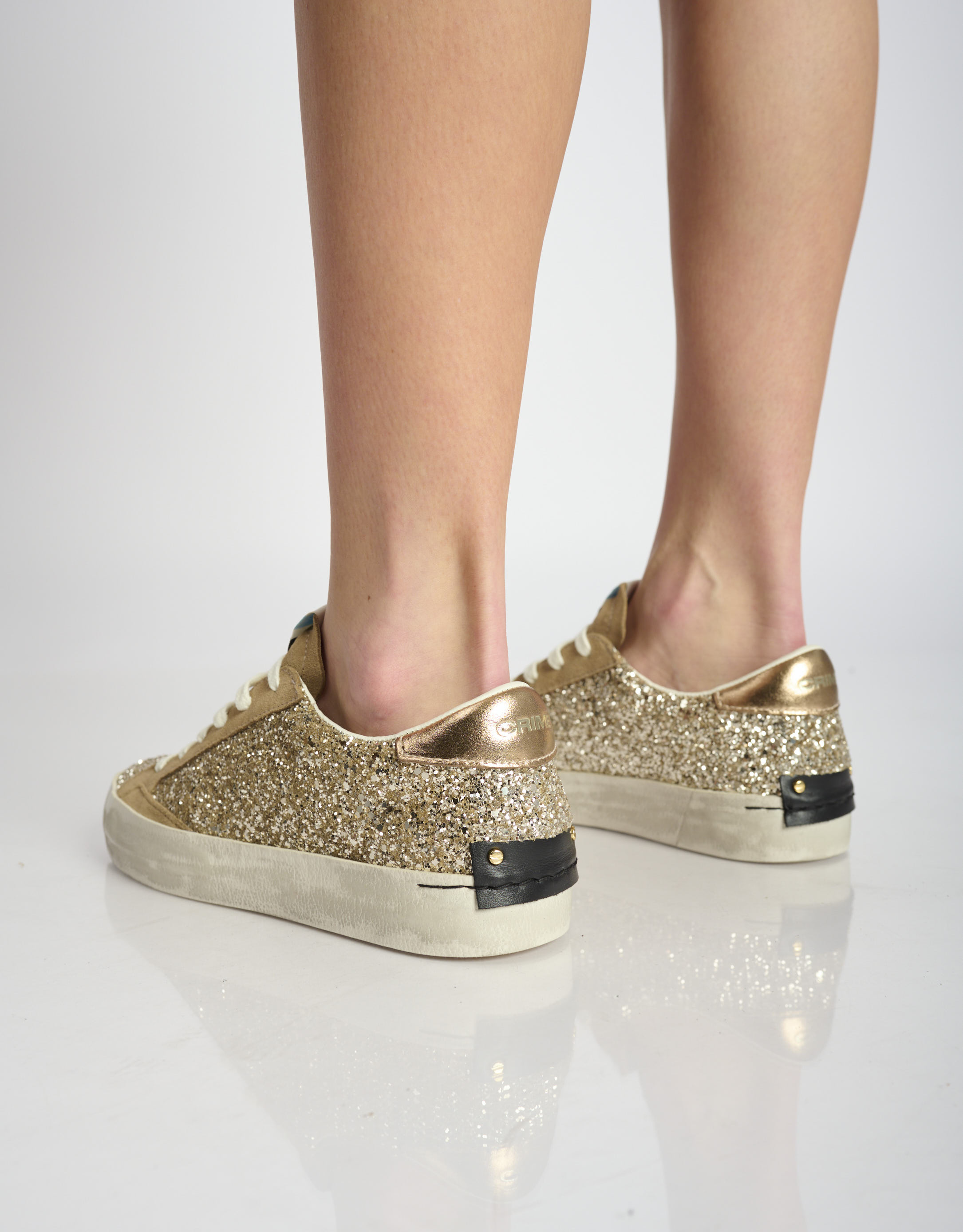 נעלי נשים - Crime London - סניקרס AGNES - בז   זהב4