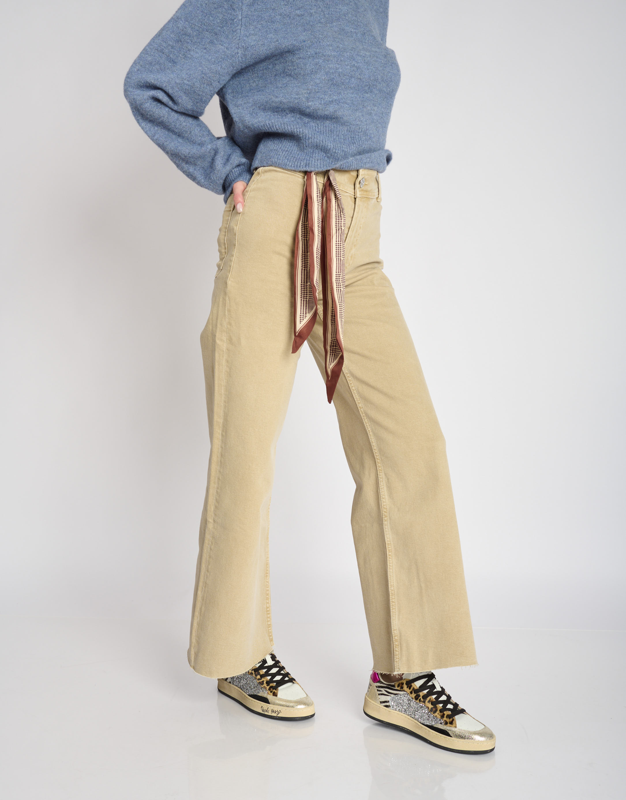 נעלי נשים - Crime London - סניקרס IGGY - זהב כסף3