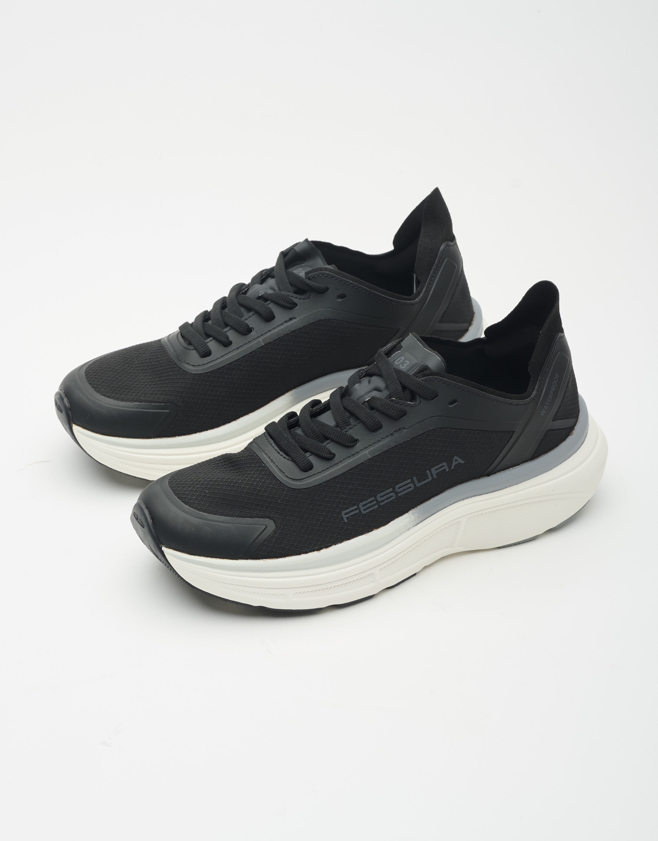 נעלי נשים - Fessura - סניקרס SPEED 3 - שחור2