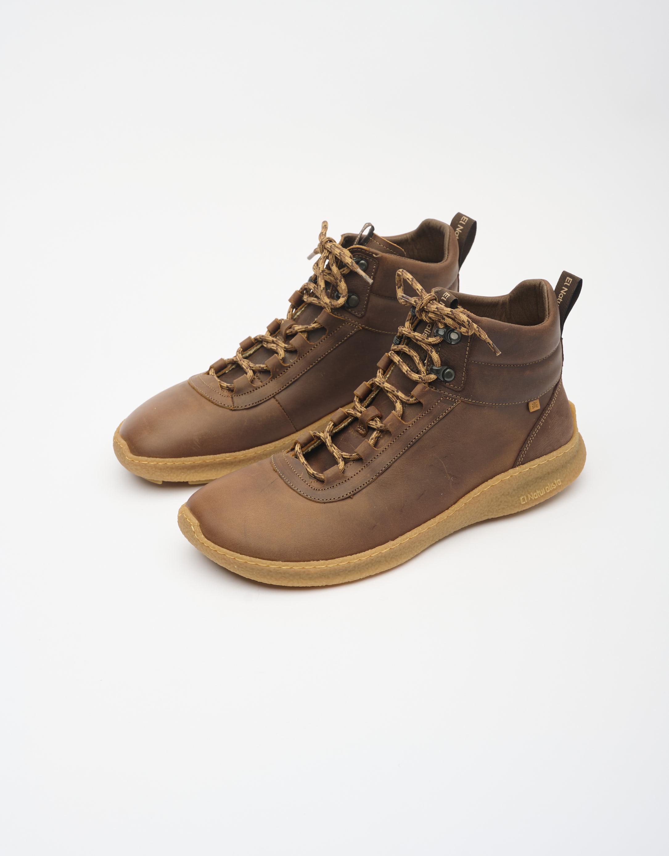 נעלי גברים - El Naturalista - נעלי עור גבוהות OROEL - חום2