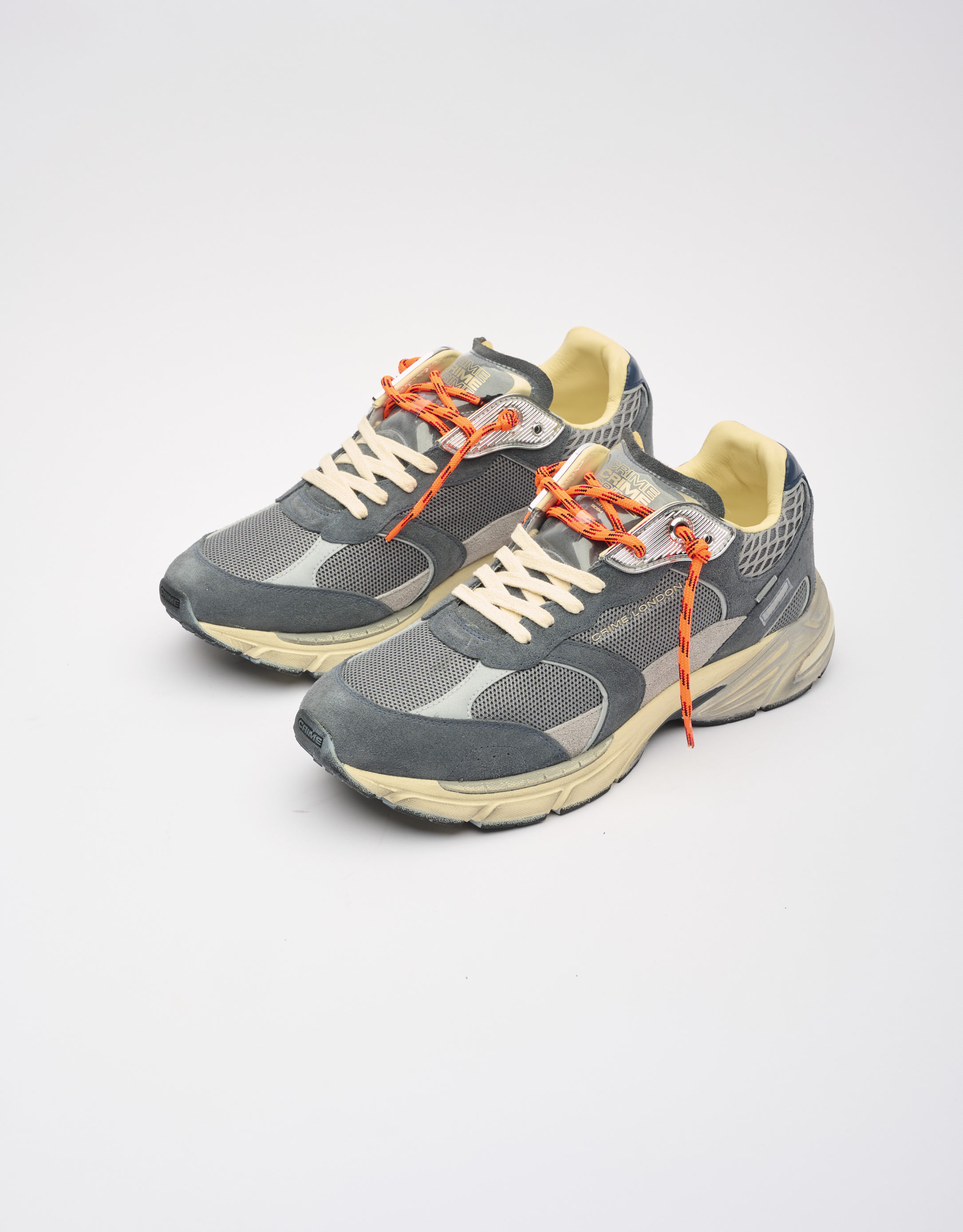 נעלי גברים - Crime London - סניקרס BARY - אפור2