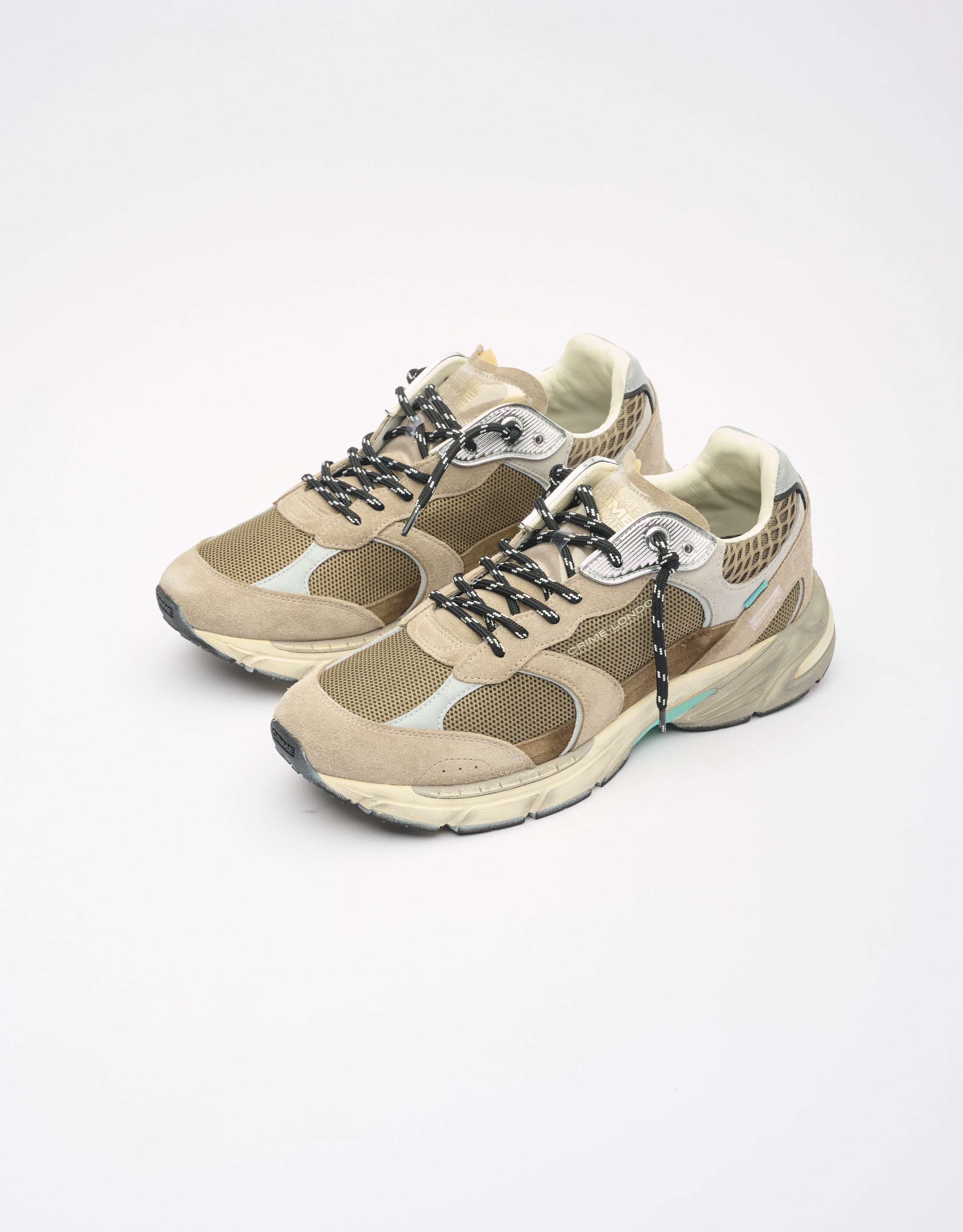 נעלי גברים - Crime London - סניקרס BARY - חום4