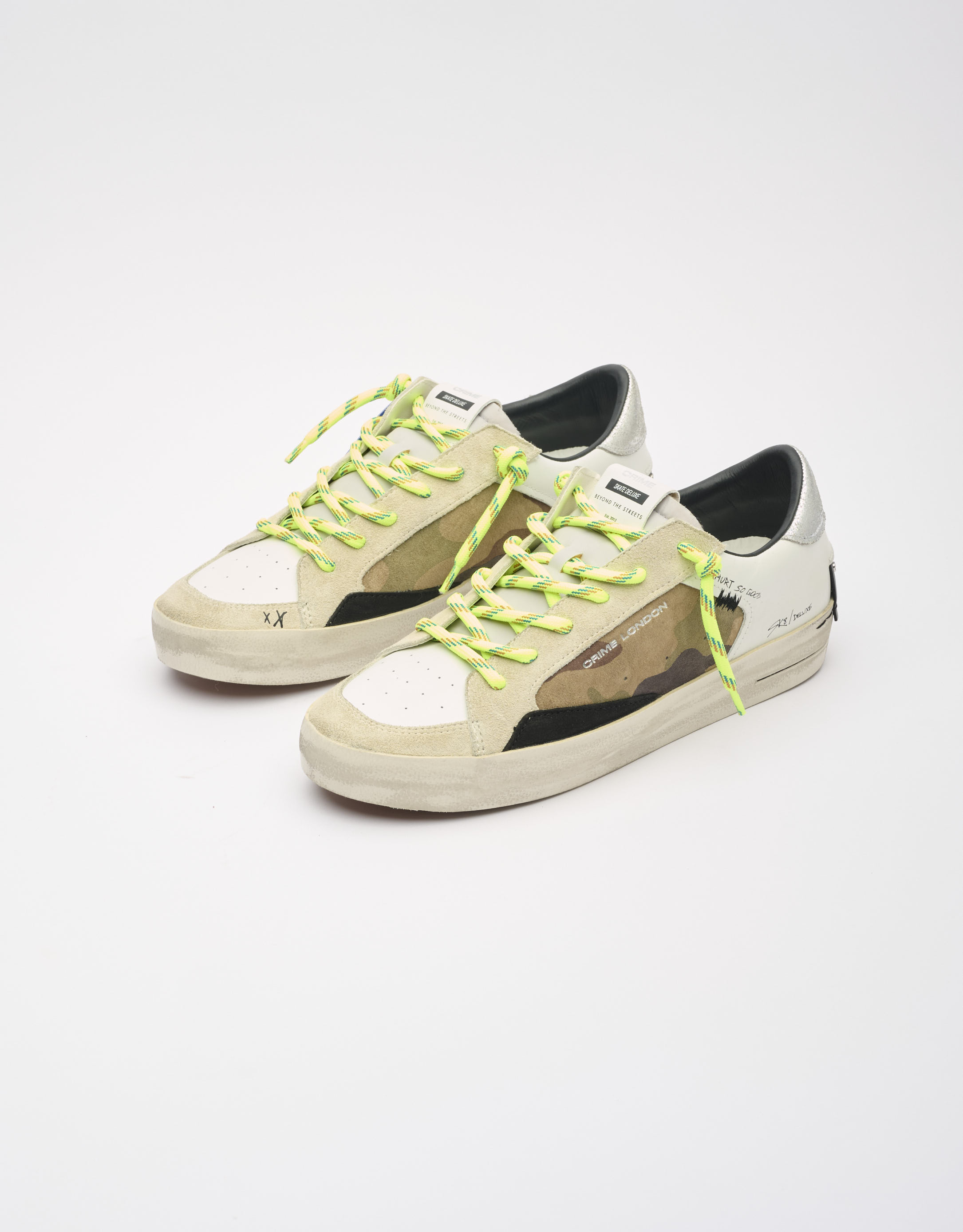 נעלי גברים - Crime London - סניקרס ALBIE - צבאי3