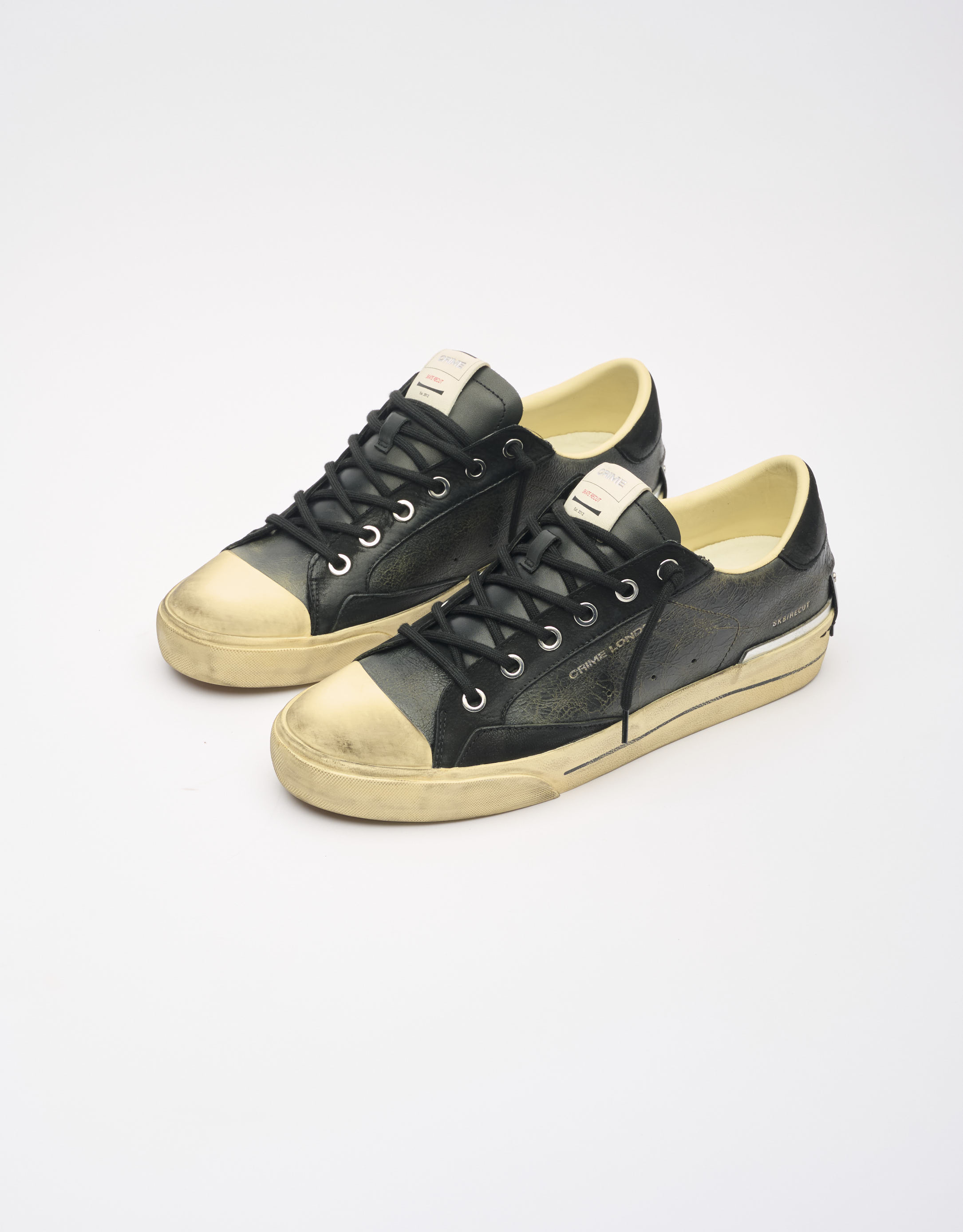 נעלי גברים - Crime London - סניקרס PAUL - שחור מיוחד2