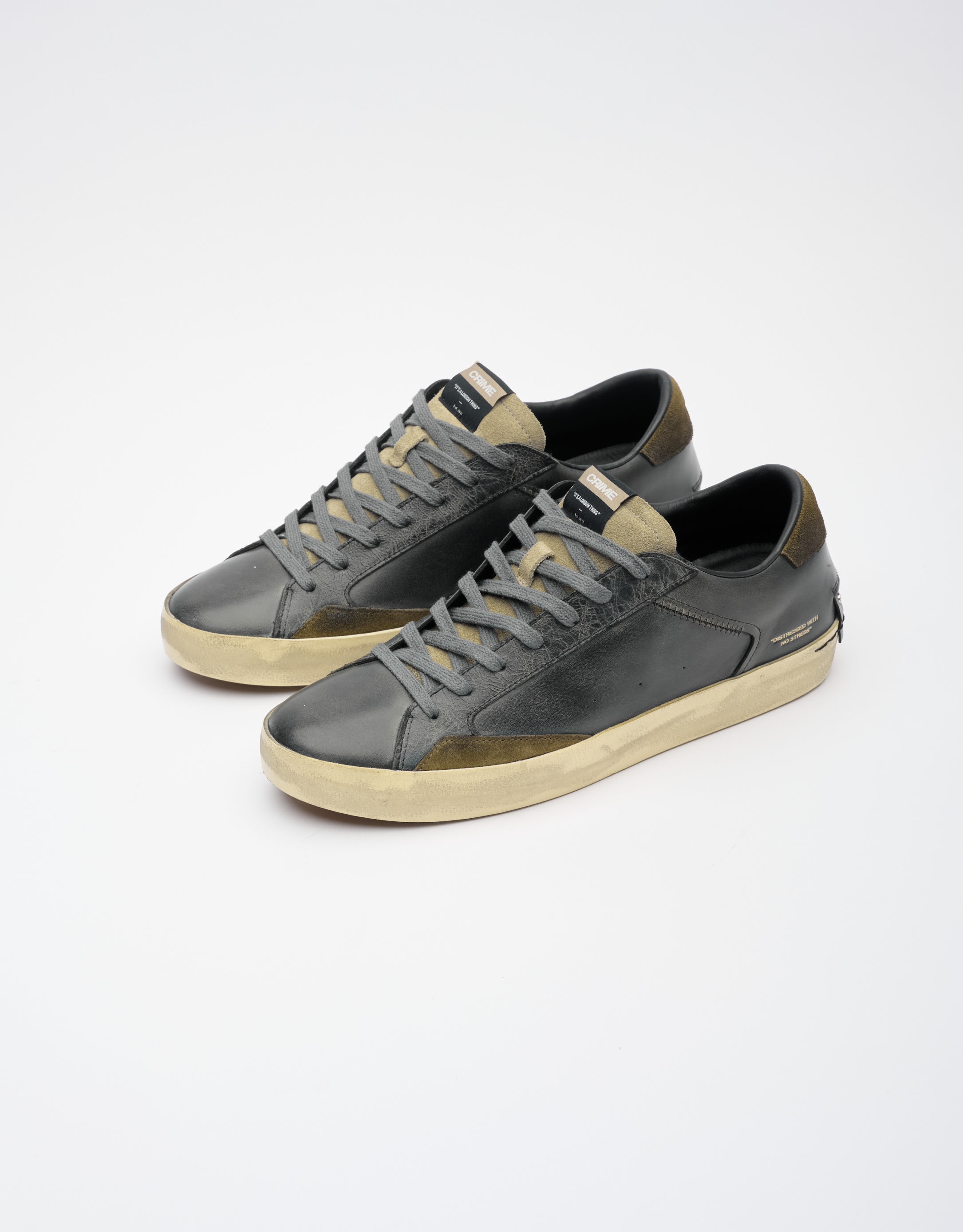 נעלי גברים - Crime London - סניקרס TOMMY - שחור2