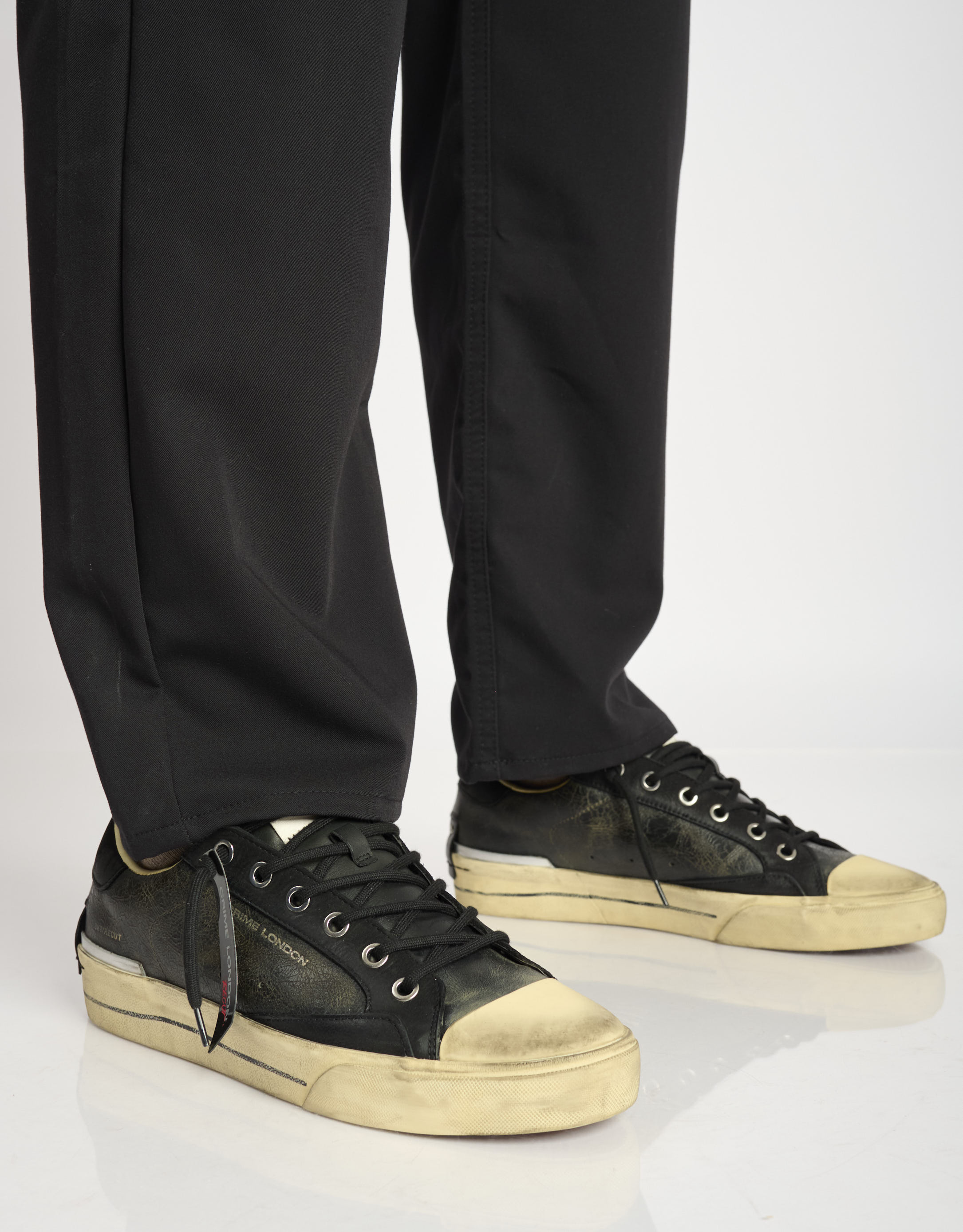 נעלי גברים - Crime London - סניקרס PAUL - שחור מיוחד3