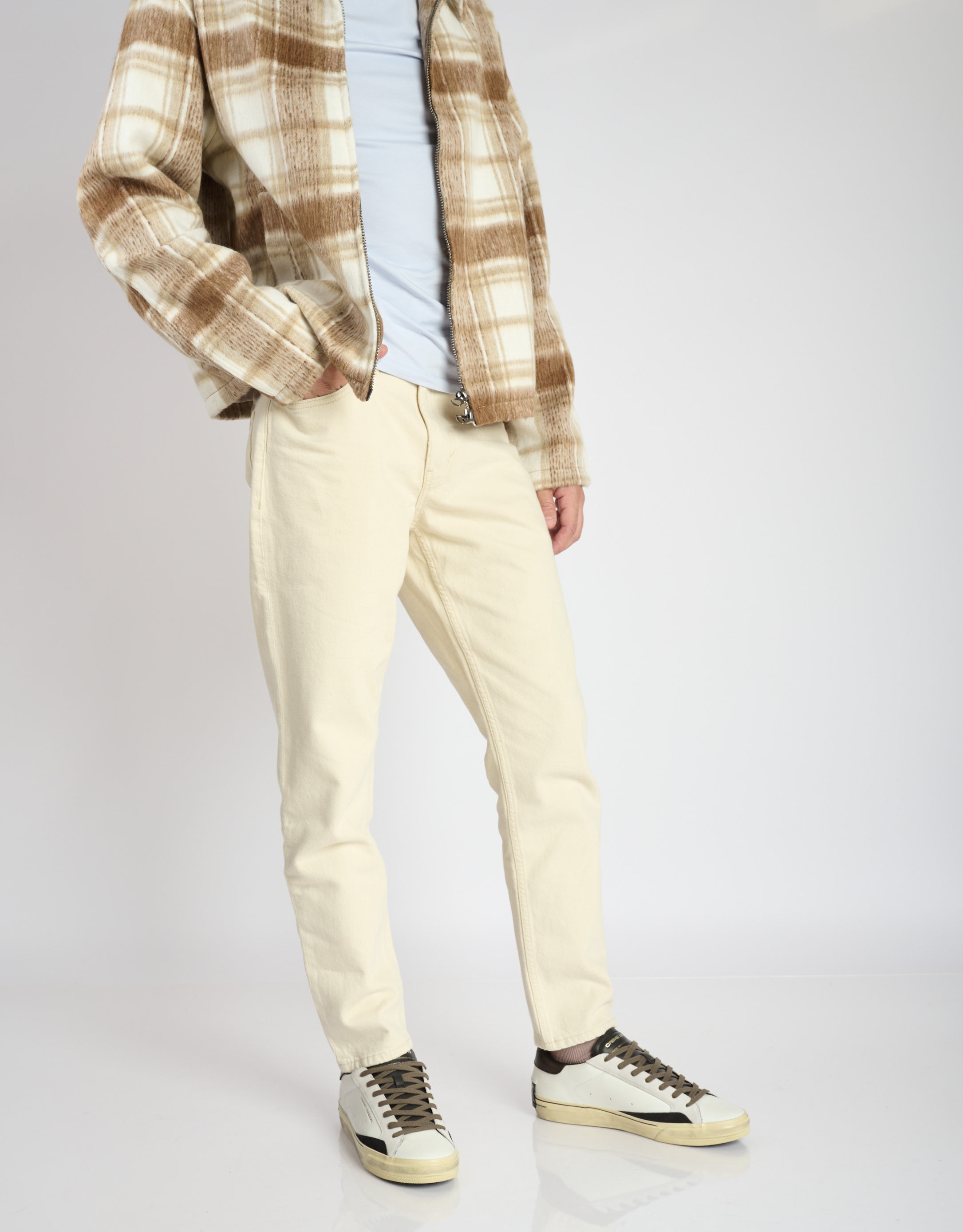 נעלי גברים - Crime London - סניקרס TOMMY - לבן   שחור2