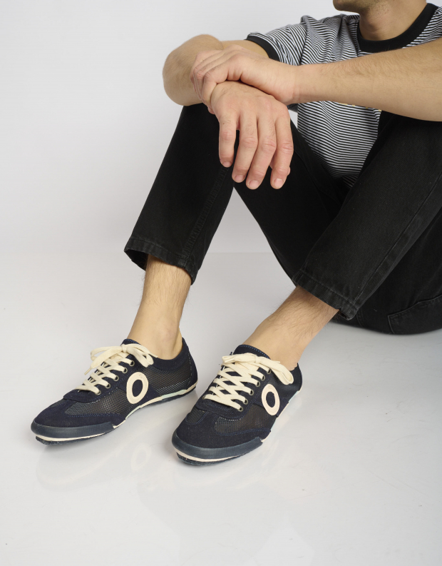 נעלי גברים - Aro - סניקרס JOANETA VEGAN - כחול כהה