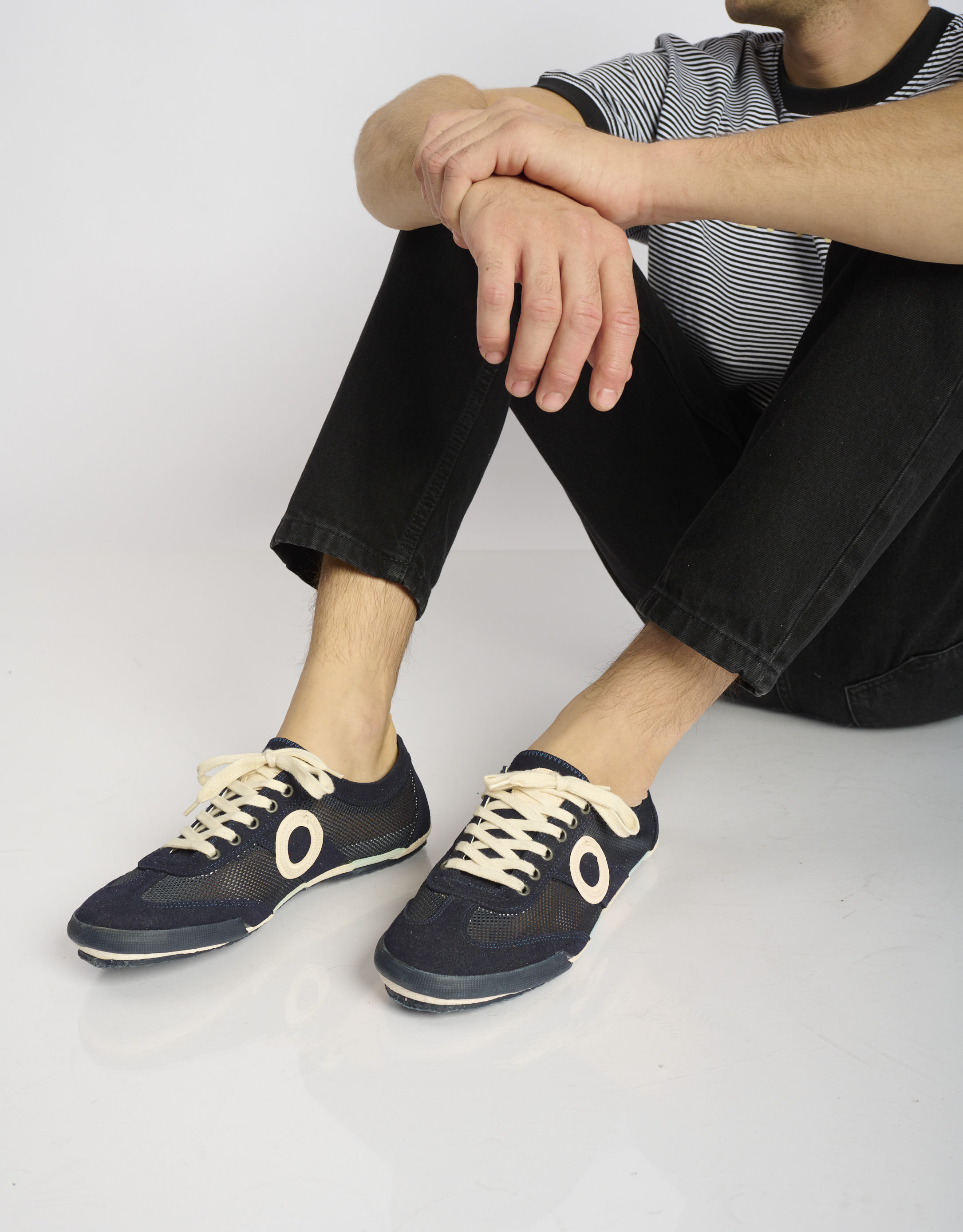 נעלי גברים - Aro - סניקרס JOANETA VEGAN - כחול כהה1