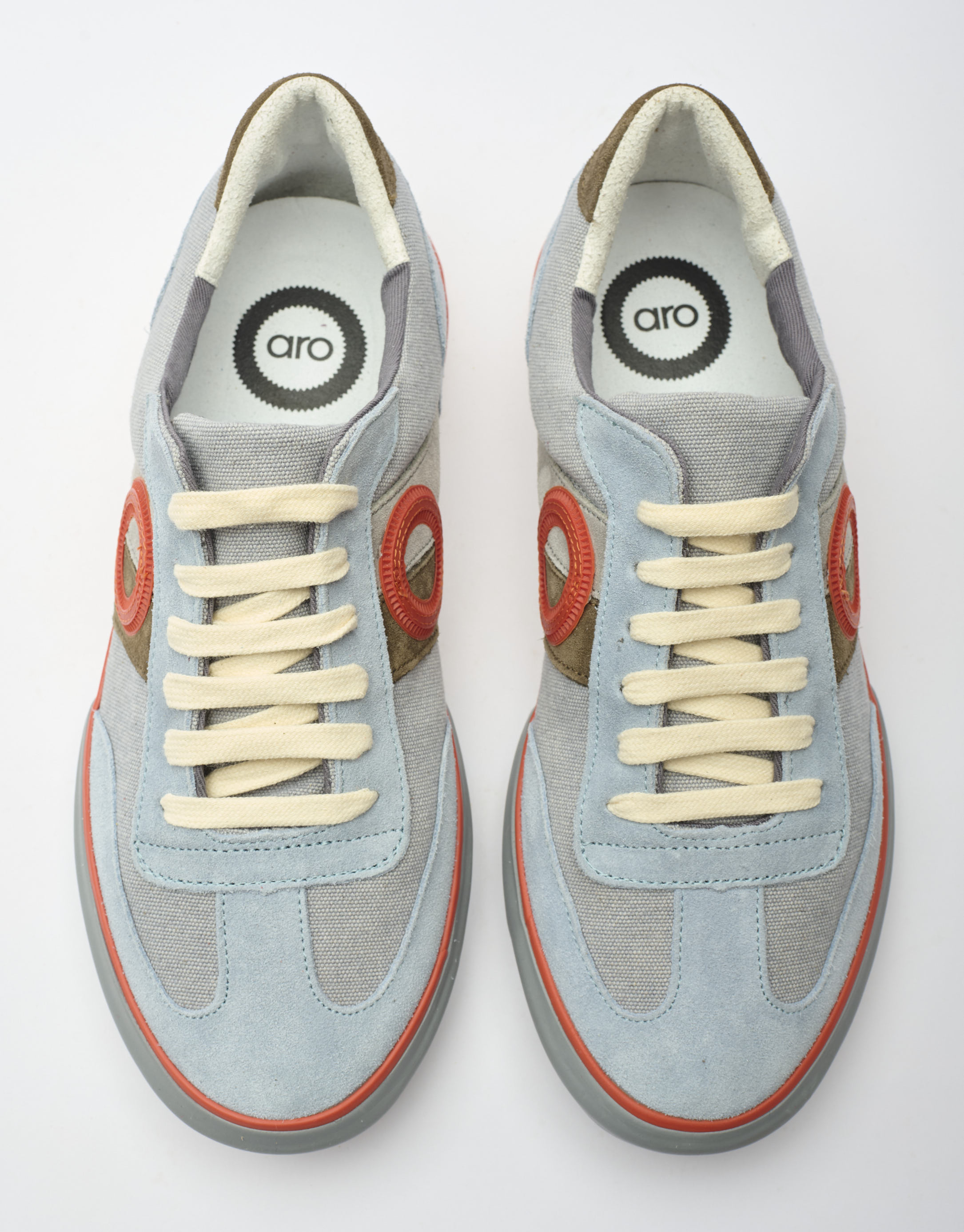 נעלי גברים - Aro - סניקרס POL - תכלת1