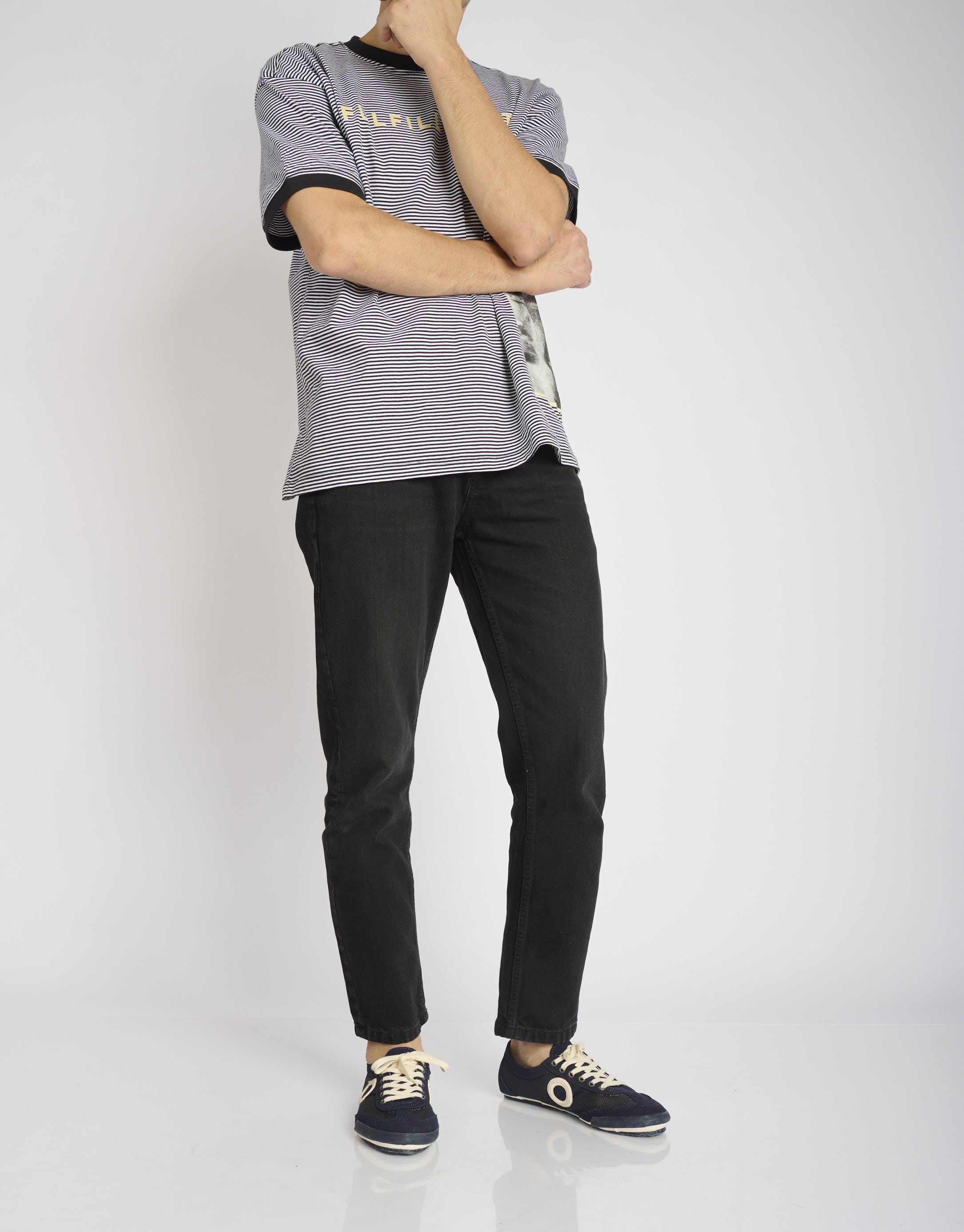 נעלי גברים - Aro - סניקרס JOANETA VEGAN - כחול כהה4