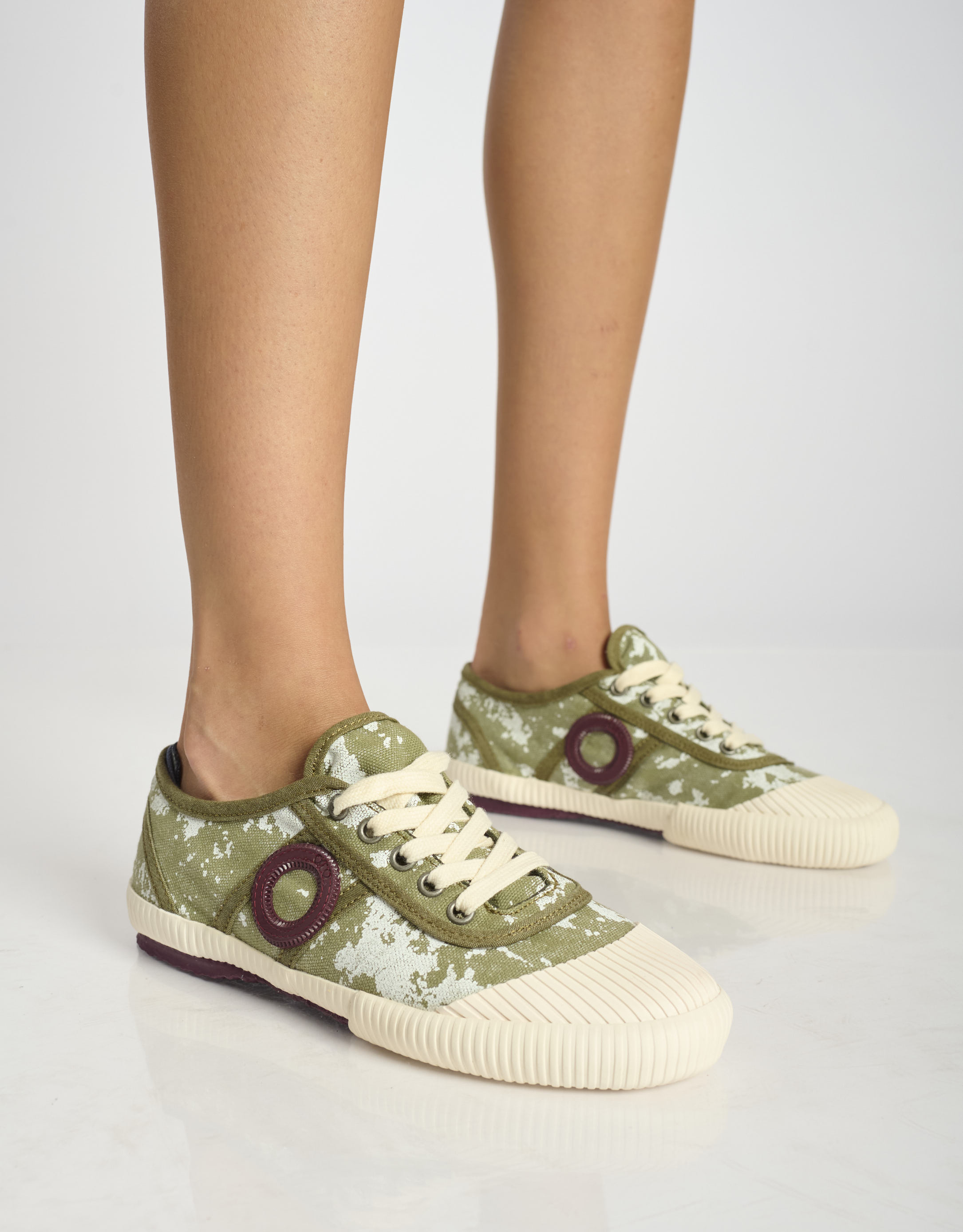 נעלי נשים - Aro - סניקרס בד CHARLIE C - חאקי3